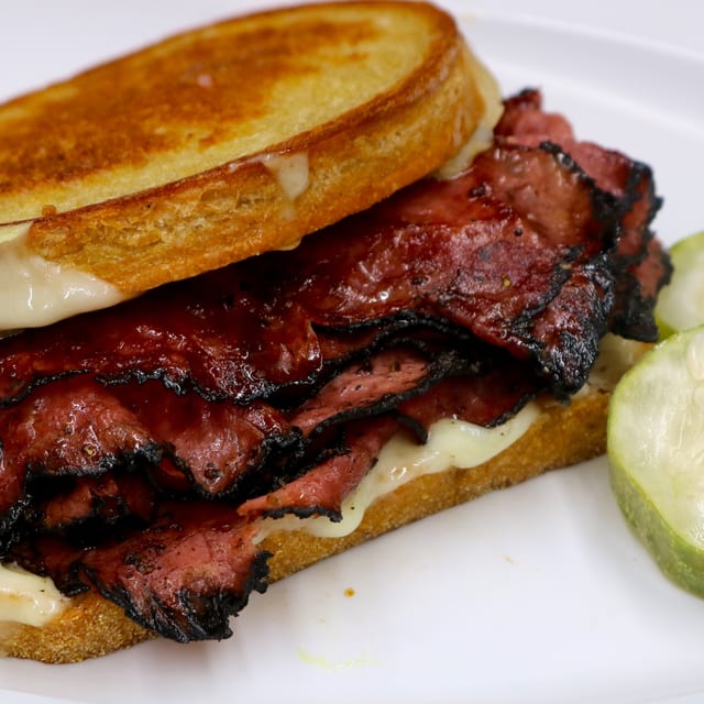 Pastrami Melt Sandwich.
