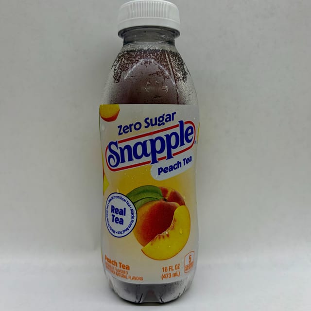 Snapple Zero Sugar Peach.